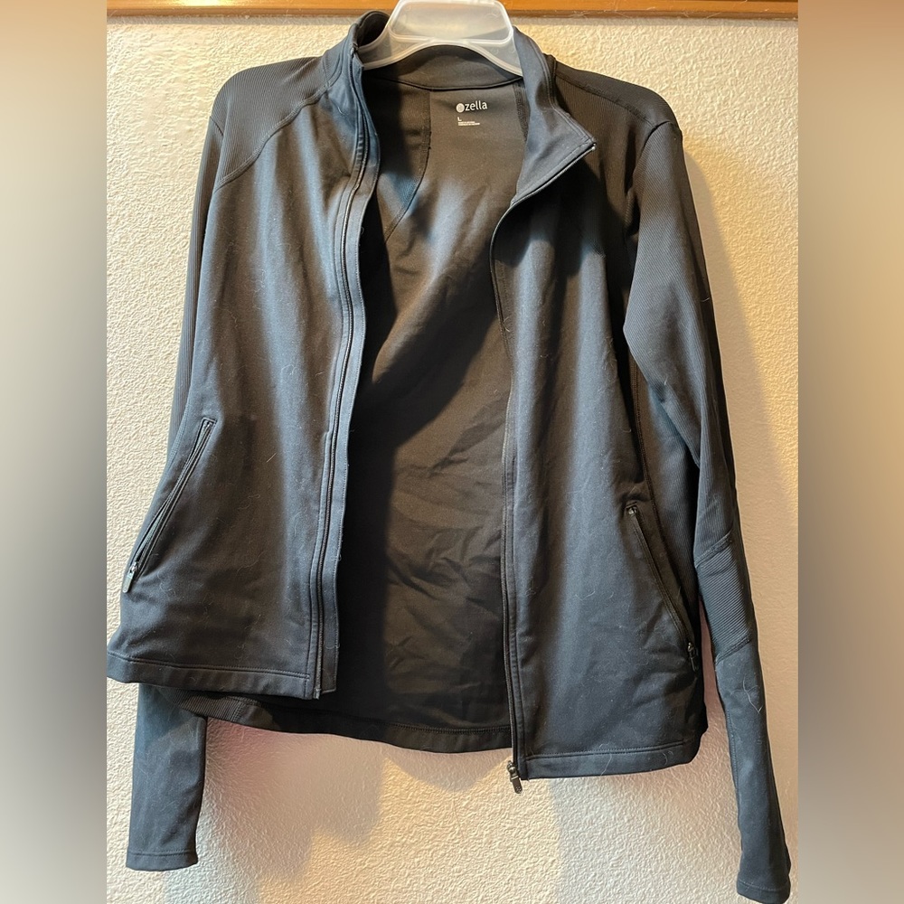 Black zip up jacket
